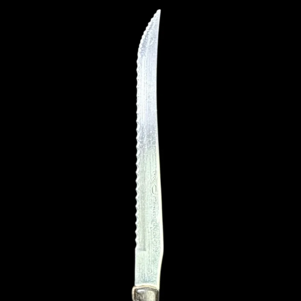 Ekco Vanadium Knife Stainless Serrated Made in the‎ USA Vintage 13